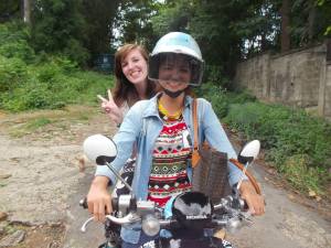 Summer Missions- Kristi on Motorcycle